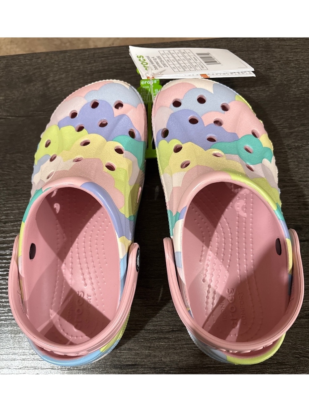 Crocs Kids' Classic Clog, Pastel Multicolor Pattern, Size C13/US 1